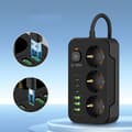 Pikkukuva 2 / 6: Tech-Protect Grenuttag 3x USB/3x USB-C/3 Sockets 200Ccm - Svart Svart