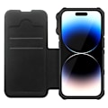 Miniatyrbild 3 av 10: iPhone 14 Pro Max Plånboksfodral PU Läder Shockproof  - Svart Svart