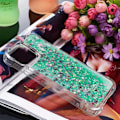 Miniatyrbild 6 av 6: iPhone 14 Pro Skal Liquid Floating Glitter - Grön