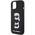 Miniatyrbild 6 av 8: Karl Lagerfeld iPhone 15/14 Plus Mobilskal Silikon Karl&Choupette Svart
