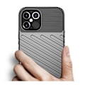Miniatyrbild 3 av 7: Thunder Twill Texture iPhone 12 Pro Max Skal - Svart Svart