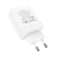 Miniatyrbillede 3 af 7: Hoco Vægoplader 35W 2xType C+USB A N33 - Hvid Vit