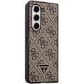 Miniatyrbild 5 av 7: Guess Galaxy Z Fold 5 Mobilskal Läder 4G Diamond Triangle - Brun