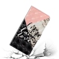 Miniatyrbild 7 av 8: iPhone 14 Pro Plånboksfodral 3D Pattern - Svart Marble Svart