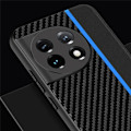 Miniatyrbild 4 av 9: OnePlus 11 5G Mobilskal Carbon Fiber PU-Läder - Blå