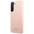 Miniatyrbild 1 av 11: Guess Galaxy S23 Skal Silicone Script Metal Logo - Rosa