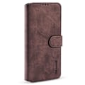 Miniatyrbillede 1 af 5: Dgming Retro Wallet Case til Samsung Galaxy A03s - Kaffe