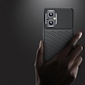 Miniatyrbild 3 av 8: Thunder Flexible Armored Skal OnePlus Nord N200 5G - Svart
