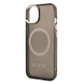 Miniatyrbild 6 av 8: GUESS iPhone 13 Skal MagSafe Gold Outline Translucent - Svart Svart