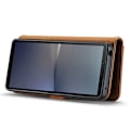 Miniatyrbild 5 av 8: DG.MING Sony Xperia 10 V Plånboksfodral Äkta Läder 2in1 - Brun