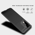 Miniatyrbild 5 av 7: Carbon Fiber Brushed Skal för Galaxy S20 Ultra - Svart Svart