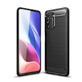 Miniatyrbillede 1 af 7: Carbon TPU Mobilcover til Xiaomi Mi 11i / Poco F3 - Sort Black