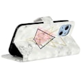 Miniatyrbild 5 av 8: iPhone 14 Pro Max Plånboksfodral 3D Pattern - Triangle