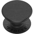 Miniatyrbillede 2 af 4: POPSOCKETS Pebbled Vegan Leather Black Aftagelig Grip Black