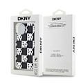 Miniatyrbild 8 av 8: DKNY iPhone 15/14 Plus Mobilskal IML Checkered Mono Pattern Svart