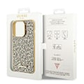 Miniatyrbild 7 av 7: Guess iPhone 14 Pro Mobilskal Disco Script Metal - Guld