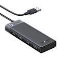 Miniatyrbild 2 av 8: Ugreen CM653 HUB med 4 USB-A-Portar Och USB-A-Strömkabel - Svart