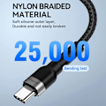 Miniatyrbild 8 av 11: Wozinsky USB-C till USB-A kabel 2.4A 2m - Svart
