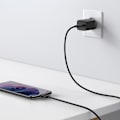Pikkukuva 5 / 6: Baseus EU Super Wall laturi USB-C kaapeli 1m 25W - musta Black
