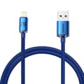 Pikkukuva 1 / 5: Baseus Crystal USB Type A till Lightning -kabel 1,2 m - Blå Blå