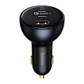 Miniatyrbild 1 av 6: Baseus PD Billaddare 160W USB Till 2x Tpy-C - Grå