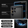 Miniatyrbild 8 av 10: Spigen Galaxy S24 Ultra Mobilskal Tough Armor - Svart