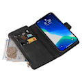 Miniatyrbild 10 av 11: iPhone 14 Pro Max Plånboksfodral KT Zipper - Svart Svart