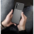 Miniatyrbillede 4 af 7: Thunder Twill Texture Cover til OnePlus North - Sort Black