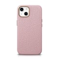 Miniatyrbild 1 av 6: iCarer iPhone 14 Plus Skal Magsafe Äkta Läder Litchi Premium - Rosa