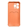 Pikkukuva 2 / 7: Armor iPhone 13 Mini -kotelo korttipidikkeellä - Oranssi Orange