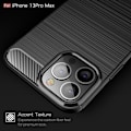 Miniatyrbild 5 av 8: Carbon Fiber Texture Skal iPhone 13 Pro Max - Svart Svart