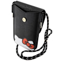 Miniatyrbild 8 av 11: Hello Kitty Halsbandsfodral Läder Hiding Kitty - Svart Svart