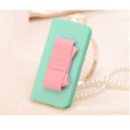 Miniatyrbild 1 av 4: Sweet Hybrid Bow Plånboksfodral till Apple iPhone 4S / 4 (Mint)