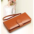 Miniatyrbillede 4 af 7: Lynlås Clutch Multipurpose Pung - Brun Brown