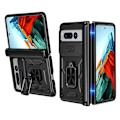 Miniatyrbild 1 av 9: Google Pixel Fold Mobilskal Kickstand Magnetic - Svart Svart