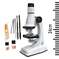 Miniatyrbild 1 av 6: Maxlife Bärbart Science Experiment 1200X Mikroskop Vit