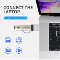 Miniatyrbild 7 av 7: BAWOO USB-C till USB OTG-Converter Adapter Kontakt grå