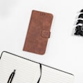 Miniatyrbild 2 av 2: Xiaomi Redmi 12c - Fodral Book Case Mobilplånbok Brun Brun