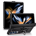Miniatyrbild 1 av 5: Samsung Galaxy Z Fold 4 - Shockproof Ring Armor Stand Slimmt mobilskal Svart Black