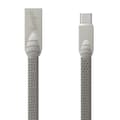 USB-C Flat kabel för Smartphones Beeyo - 2Amp grå