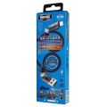 Miniatyrbild 2 av 2: Multifunktions 4i1 QC-kabel USB Typ C /USB - USB TypC /Lightning Turkos