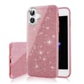 iPhone 17 - Glitter 3in1 Elegant Mjuk Skal Rosa Rosa