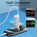 Miniatyrbild 7 av 9: PD Snabbladdning 60W USB-C To USB-C kabel till iPhone15/16 Vit