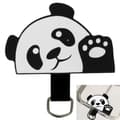 Universal Strap insert Panda / bandinsats för mobilskal, nackremsinsats Svart