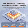 Miniatyrbild 5 av 6: Earpods 5.3 Digitala trådlösa Bluetooth hörlurar med brusreducering och trådlös laddning Vit