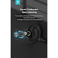 Miniatyrbild 6 av 6: Trådlös Bluetooth Bone Conduction Sports hörlurar Devia Kintone Svart