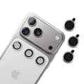 [3-Pack] iPhone 18 Pro Max – Kameralinsskydd Härdat Glas 9H – Silver Silver