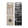 Miniatyrbild 2 av 2: USB-C 2Amp Twine Laddningskabel Beeyo - Vit Vit