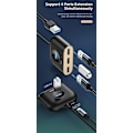 Miniatyrbild 3 av 9: 4in1 USB Hub, USB 3.0 BASEUS Square Round Svart