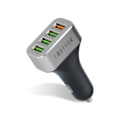 Miniatyrbild 1 av 2: 30W QC Billaddare Universal Forever 4xUSB-Portar iPhone/Android Svart